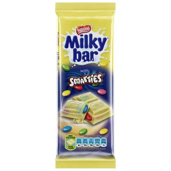 Nestle Milky Bar with Smarties, 80g
